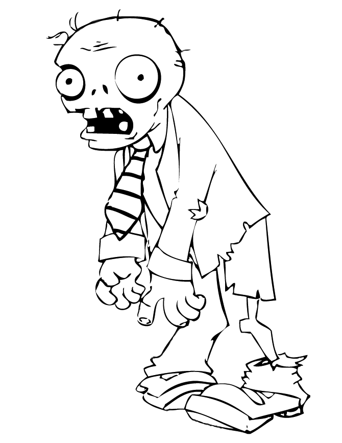 Print Zombie Coloring Page |Free coloring on Clipart Library