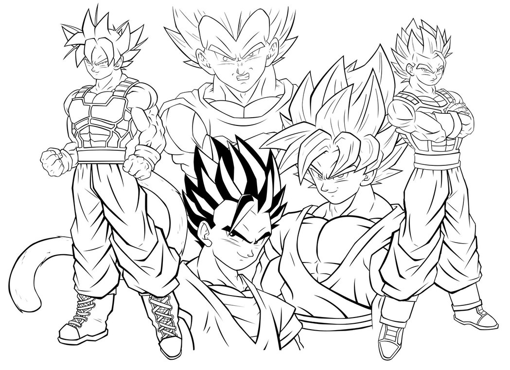 Desenho de SSJ5 para colorir  Desenhos para colorir e imprimir gratis