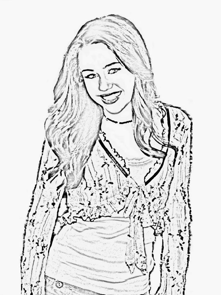 Hannah Montana coloring page - free printable coloring pages on coloori.com