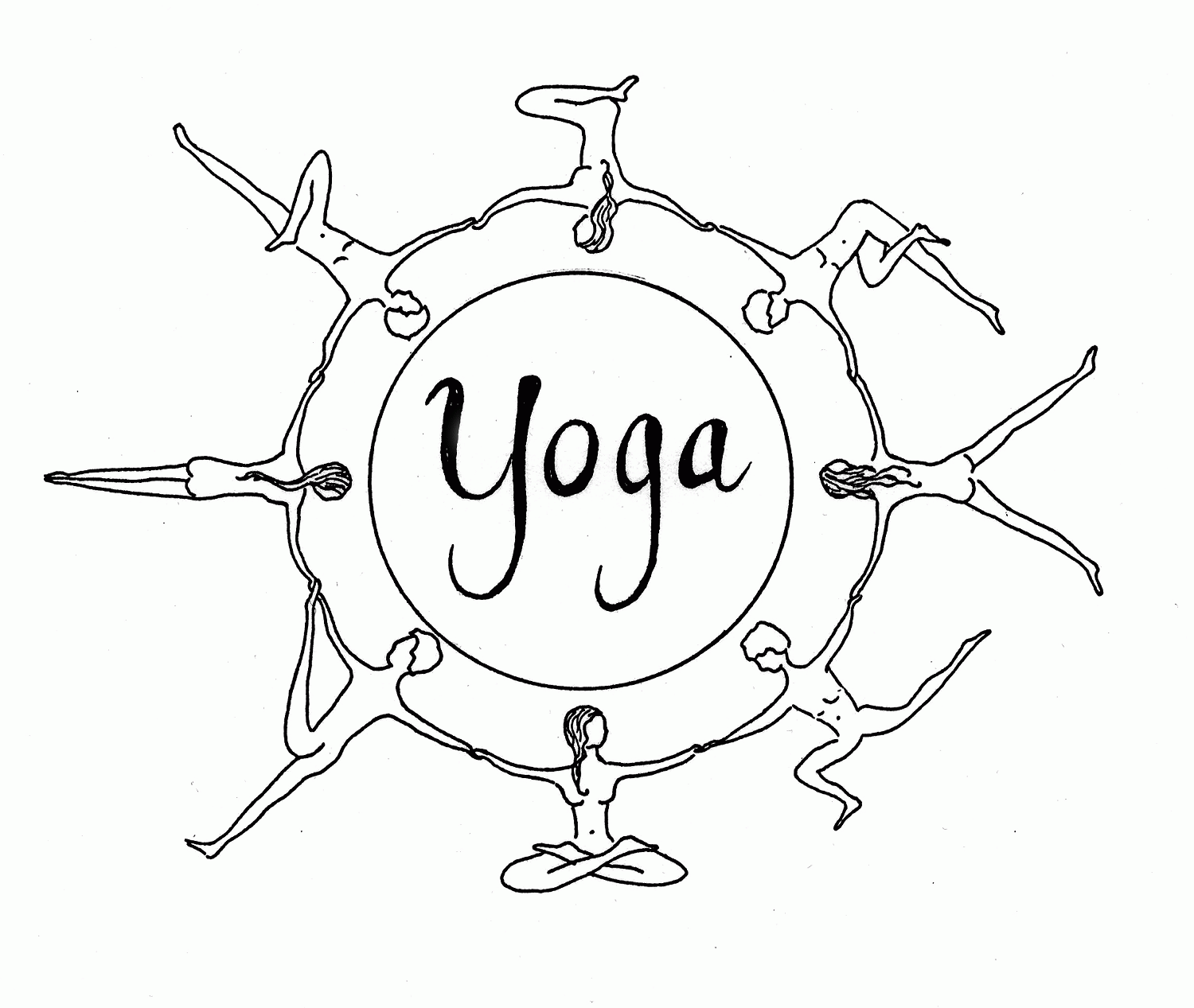 Simple coloring page. Coloring picture of cartoon yogi man meditating in a yoga  pose. Kids activity Stock Vector Image & Art - Alamy