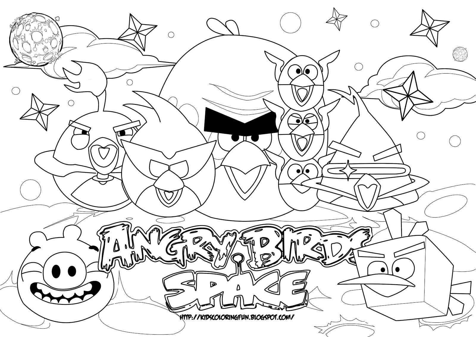 angry birds go coloring page