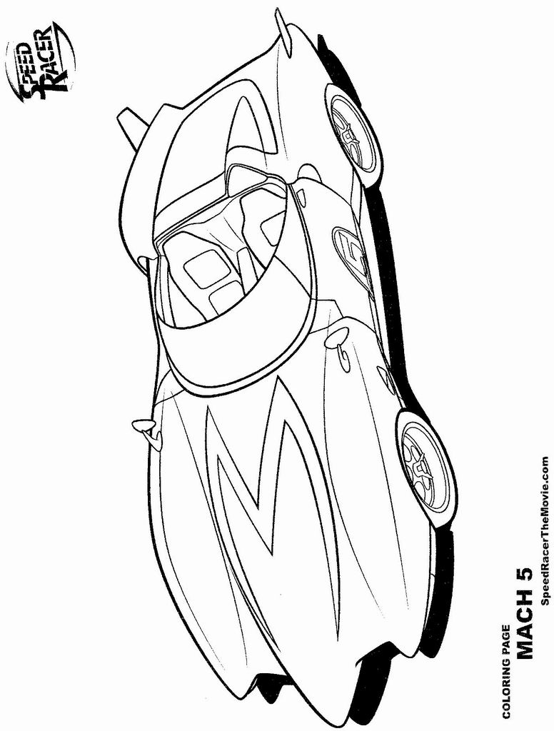 Speed Racer coloring page (033) @