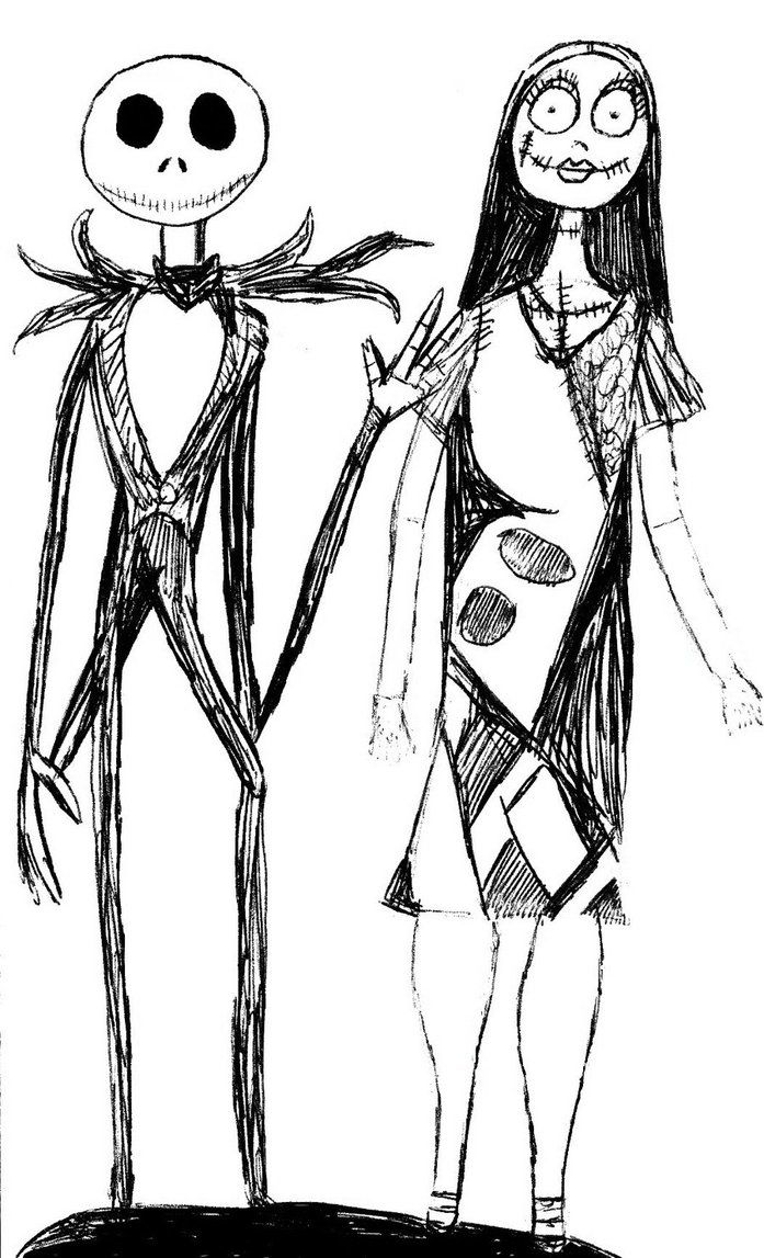 Jack And Sally Coloring Pages Printable Coloring Pages