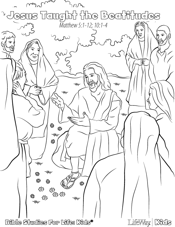 Beatitudes Coloring Pages