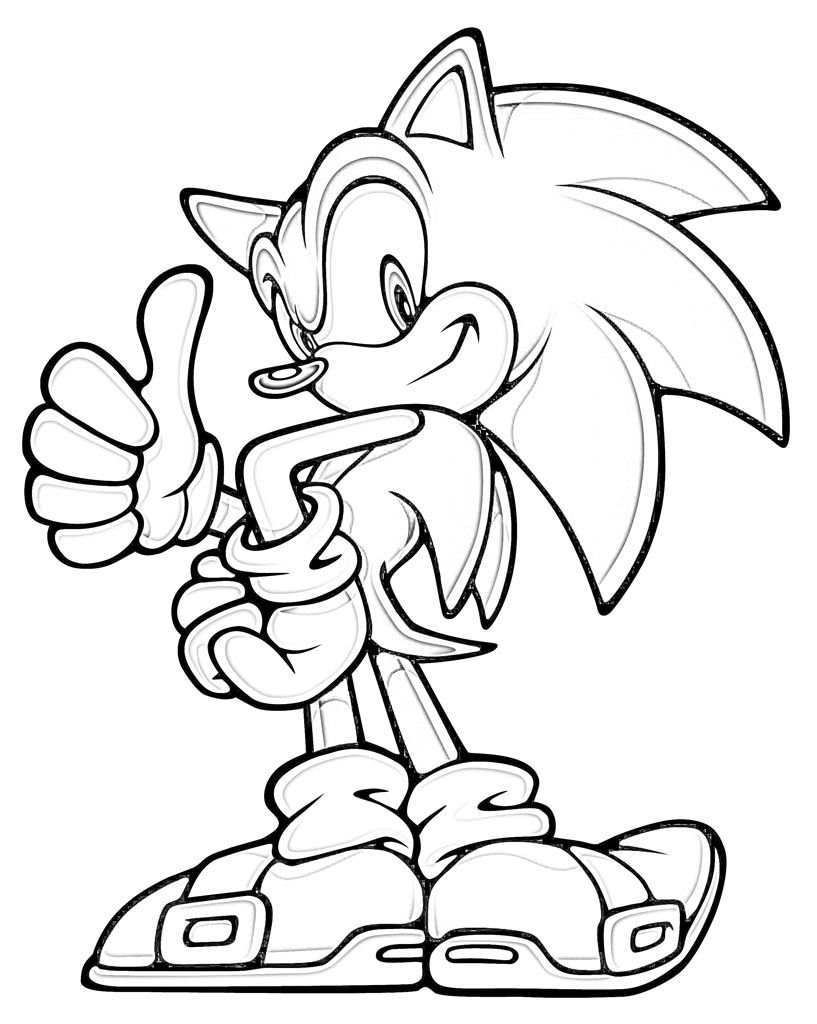 dark sonic coloring pages - Clip Art Library