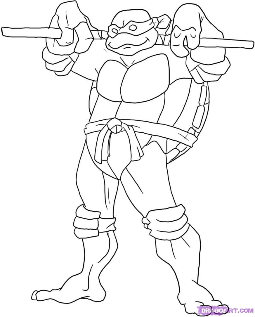 Ninja Turtles Donatello Coloring Pages