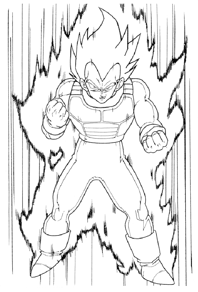 coloring pages of Dragon Ball Z