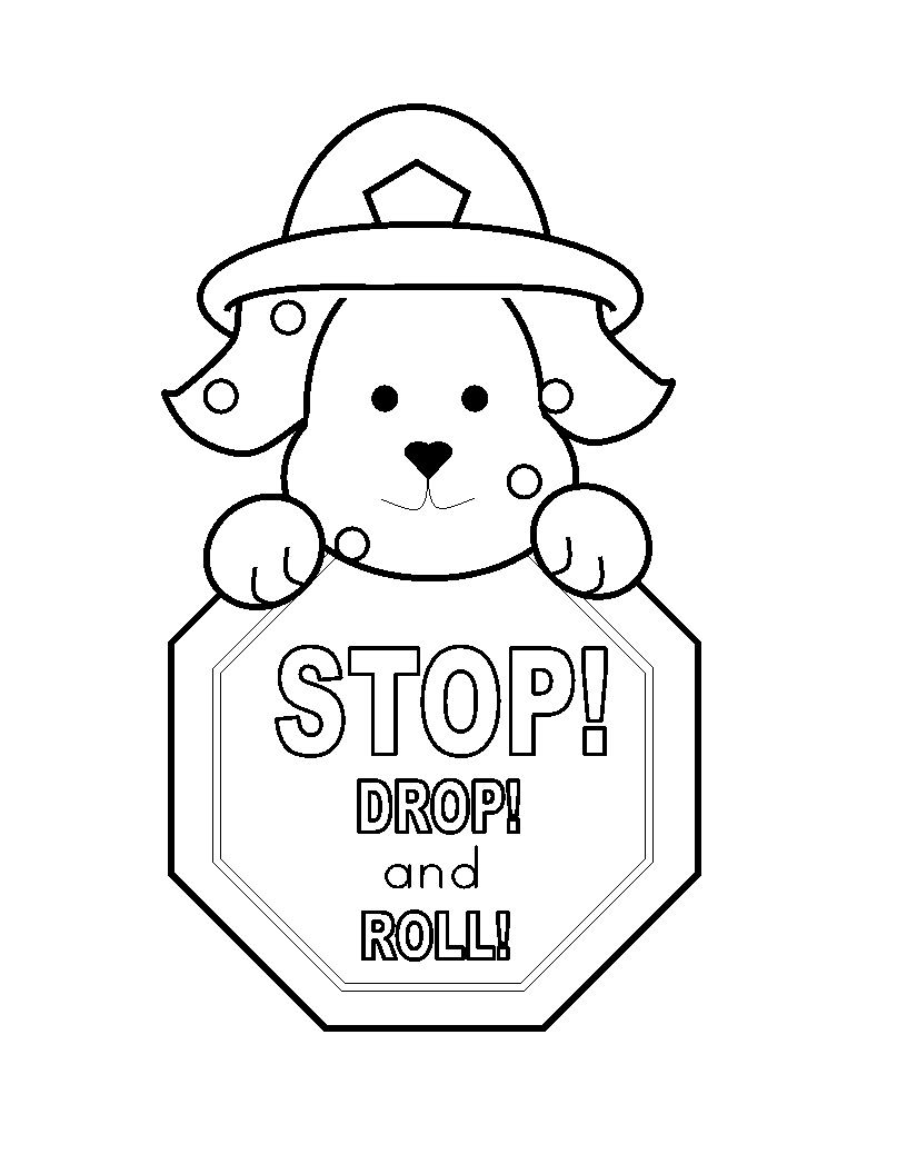 Stop Drop And Roll Free Printable Coloring Pages Kids