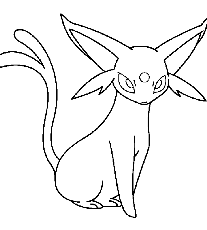 pokemon eevee para colorir - Clip Art Library