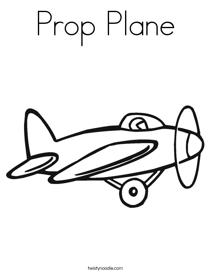 Aeroplane Coloring Page 