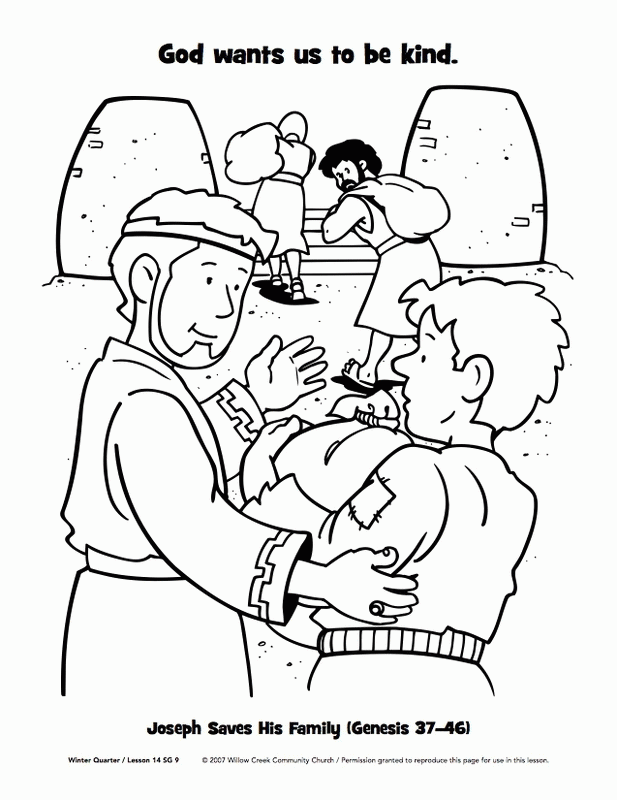 Free Coloring Pages Joseph Forgives His Brothers, Download Free ...