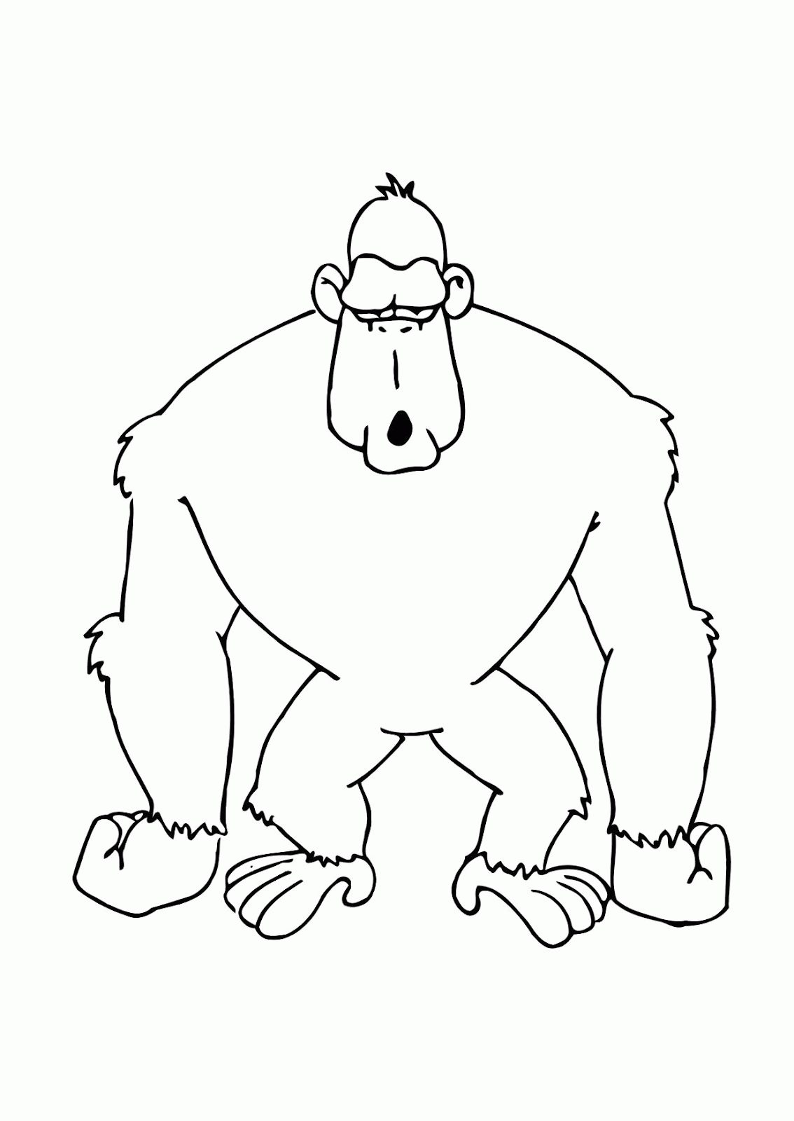 How to Draw a Gorilla for Kids, Easy Way to Draw a Gorilla Step by Step -  YouTube