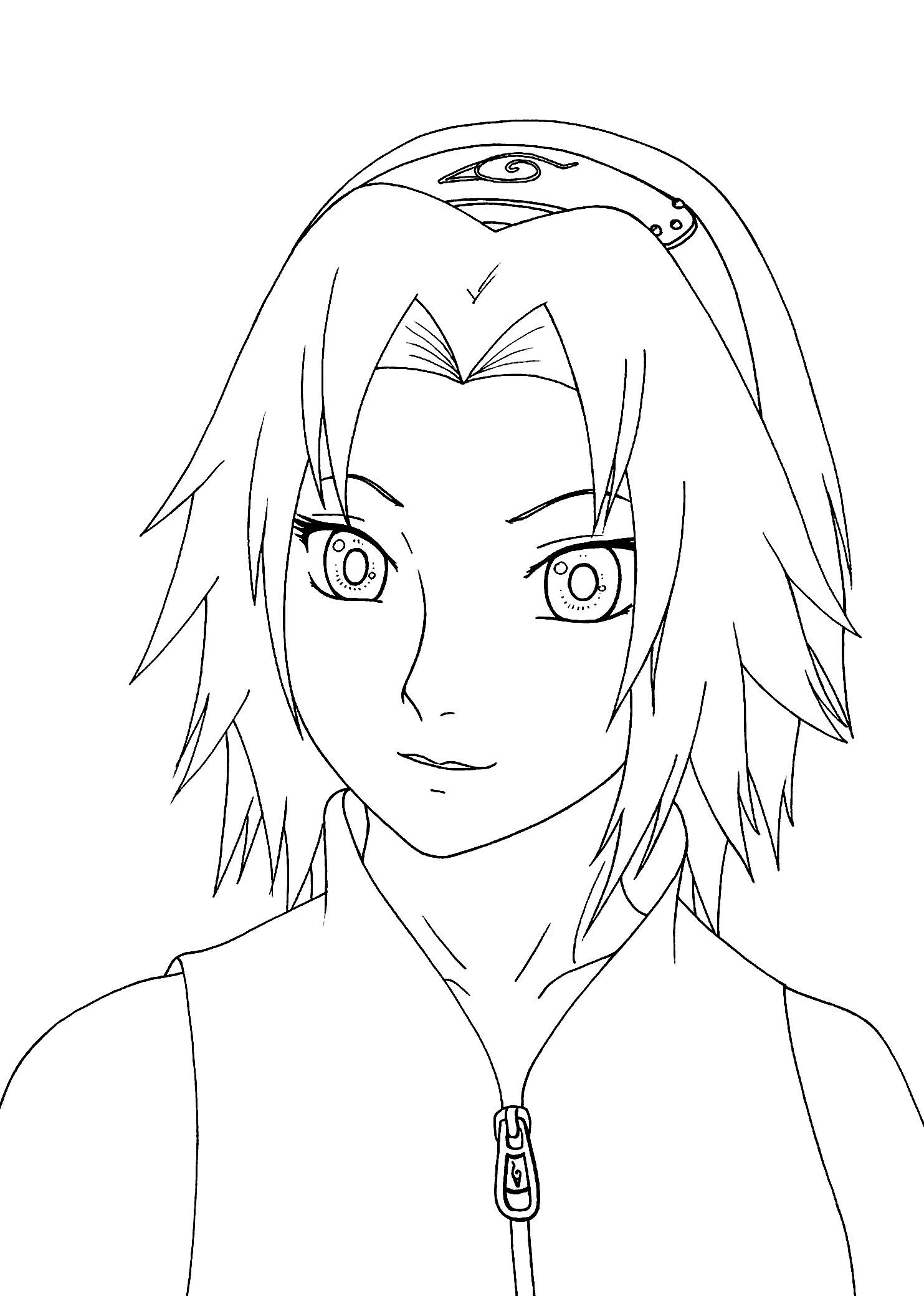 Sakura Haruno Coloring book Naruto Drawing, naruto, white, child png |  PNGEgg