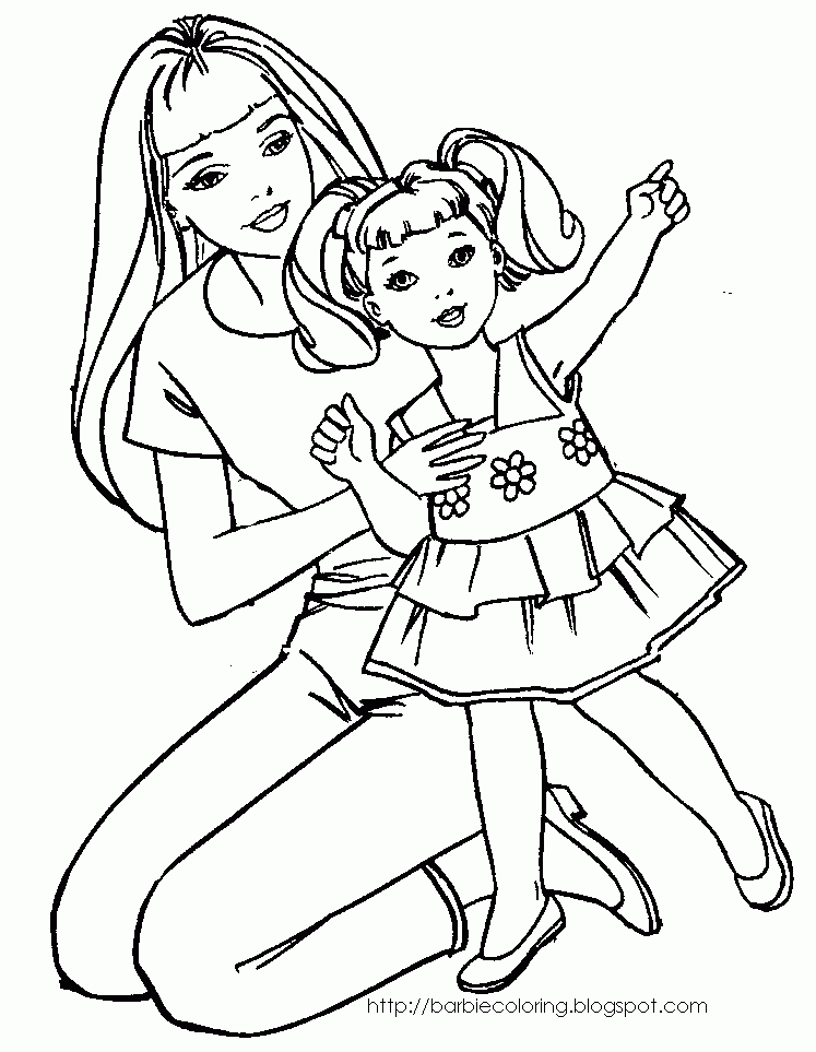 chelsea barbie coloring pages - Clip Art Library