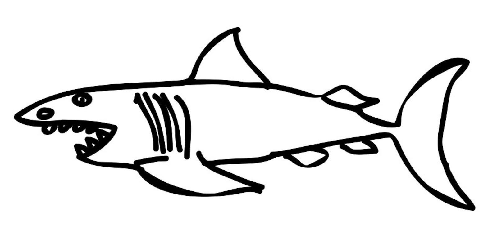 Awesome Great White Shark Coloring Page Free Printable Coloring Pages ...
