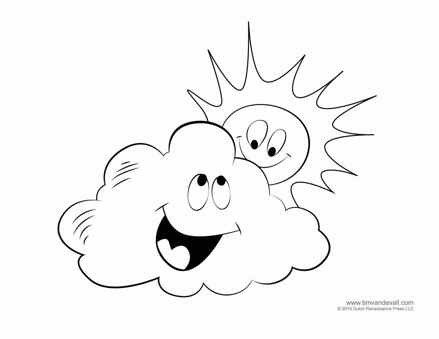 Weather Coloring For Kids Coloring Pages