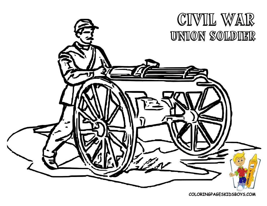 Civil War Colouring Pages