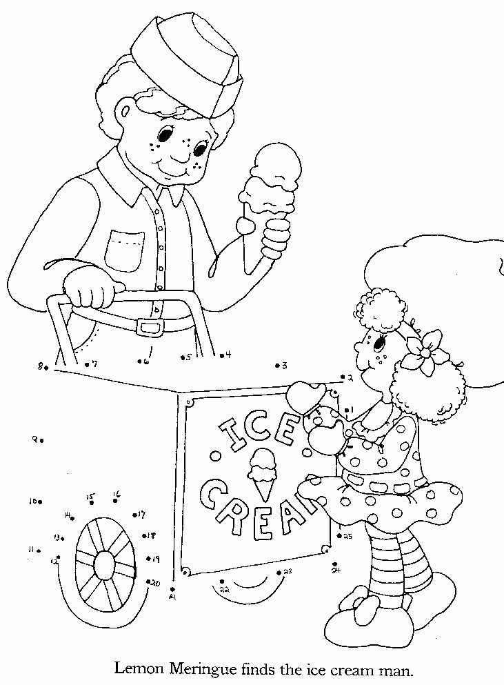 Strawberry Shortcake Coloring Book - Connect the Dots Clipart Library