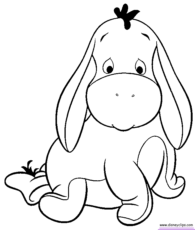 Baby Pooh Coloring Pages  - Disney Winnie the Pooh, Tigger