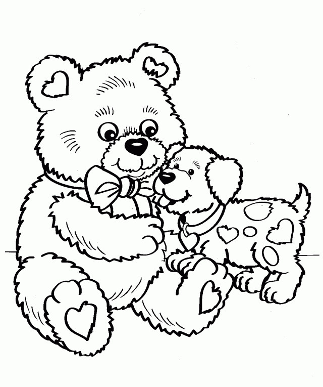 coloring pages for kids printables valentines - Clip Art Library