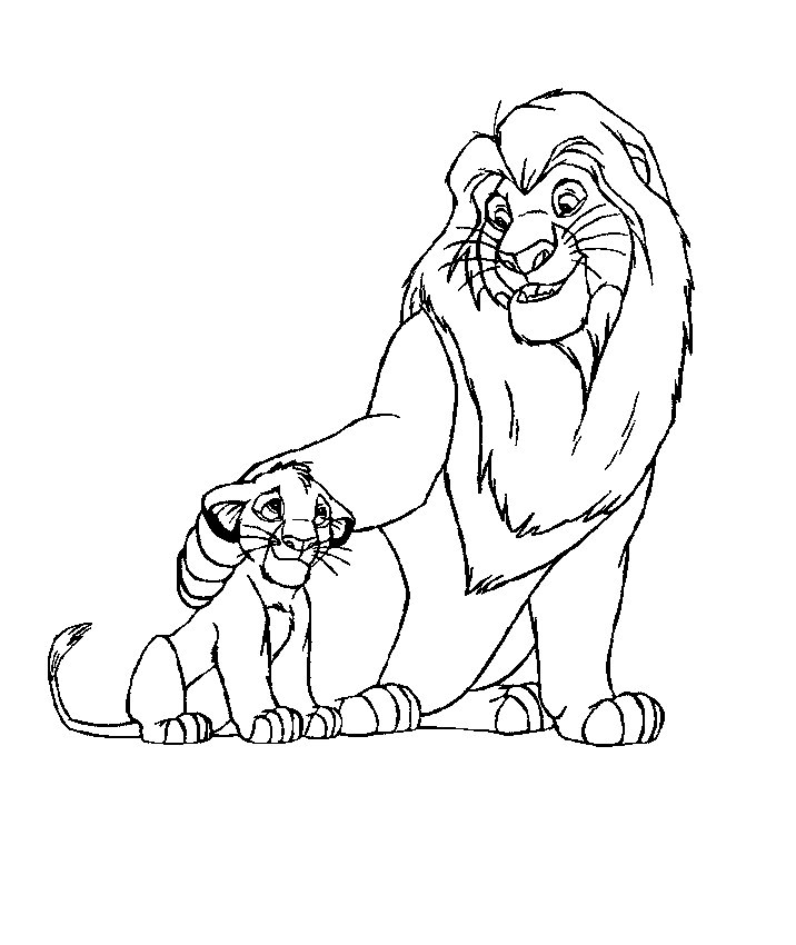 Coloring Page - The lion king coloring Page