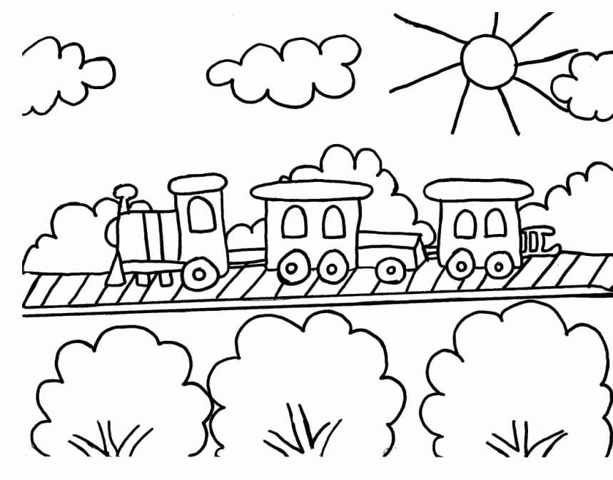 HighSpeed Train Coloring Page  Free Printable Coloring Pages for Kids