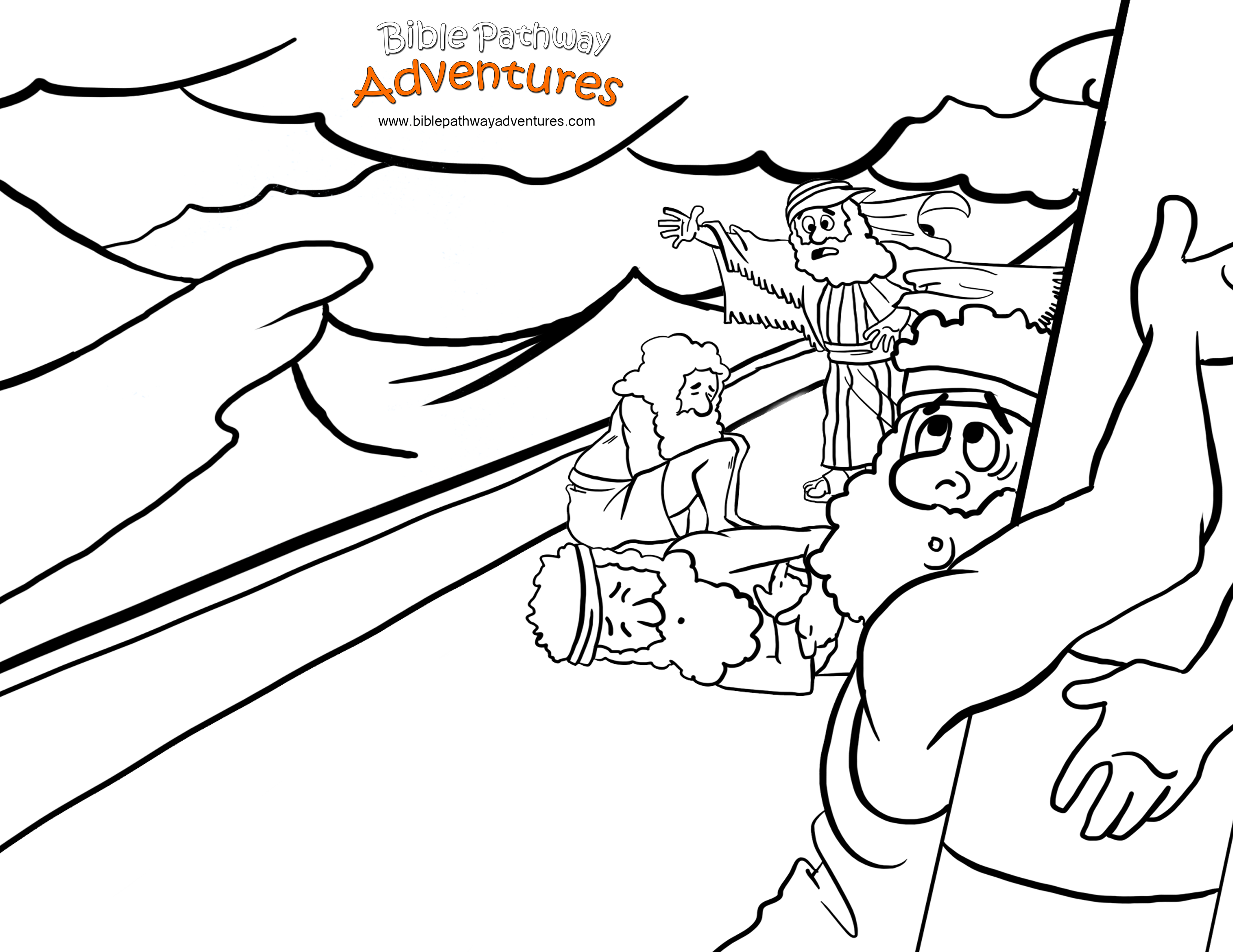 coloring page paul shipwrecked - Clip Art Library