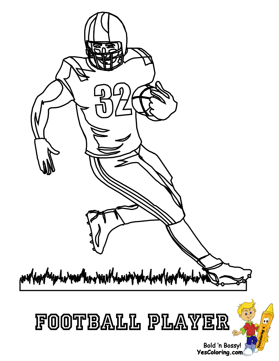 Gutsy American Football Coloring Pages | Quarterbacks | Free