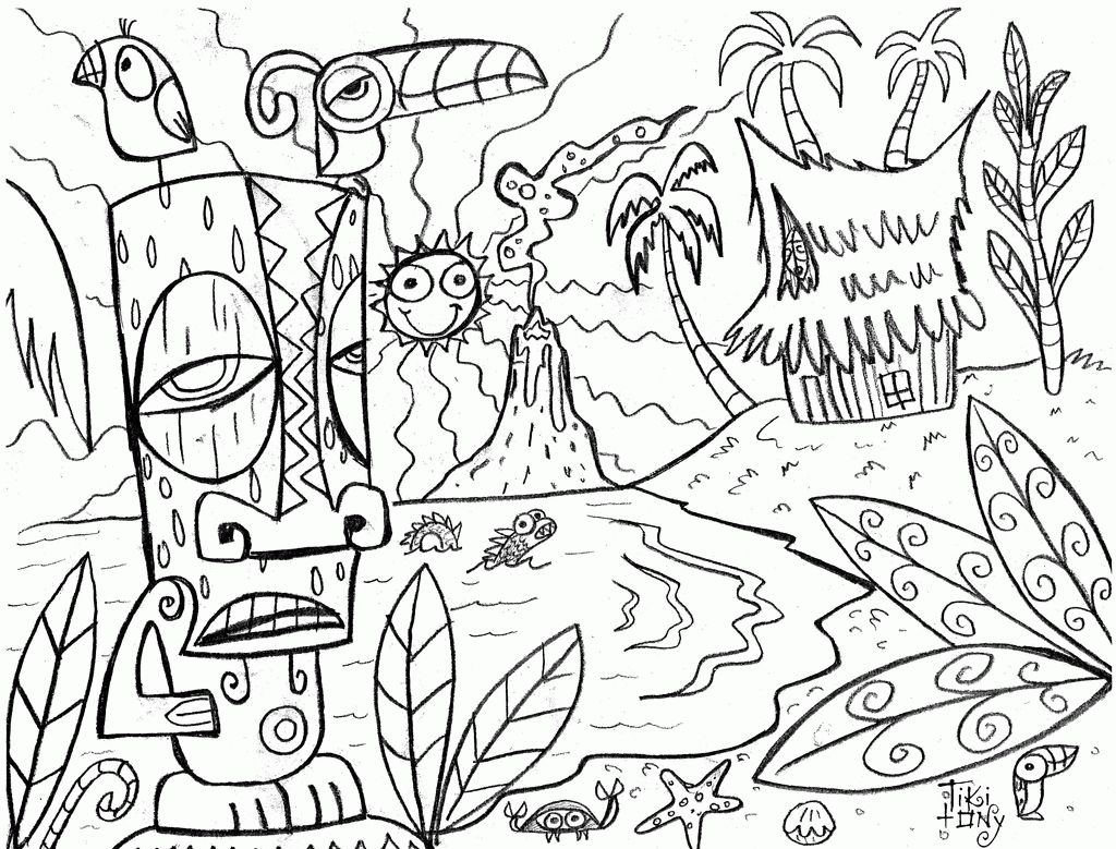 Free Coloring Pages For Hawaii Beaches Download Free Coloring Pages