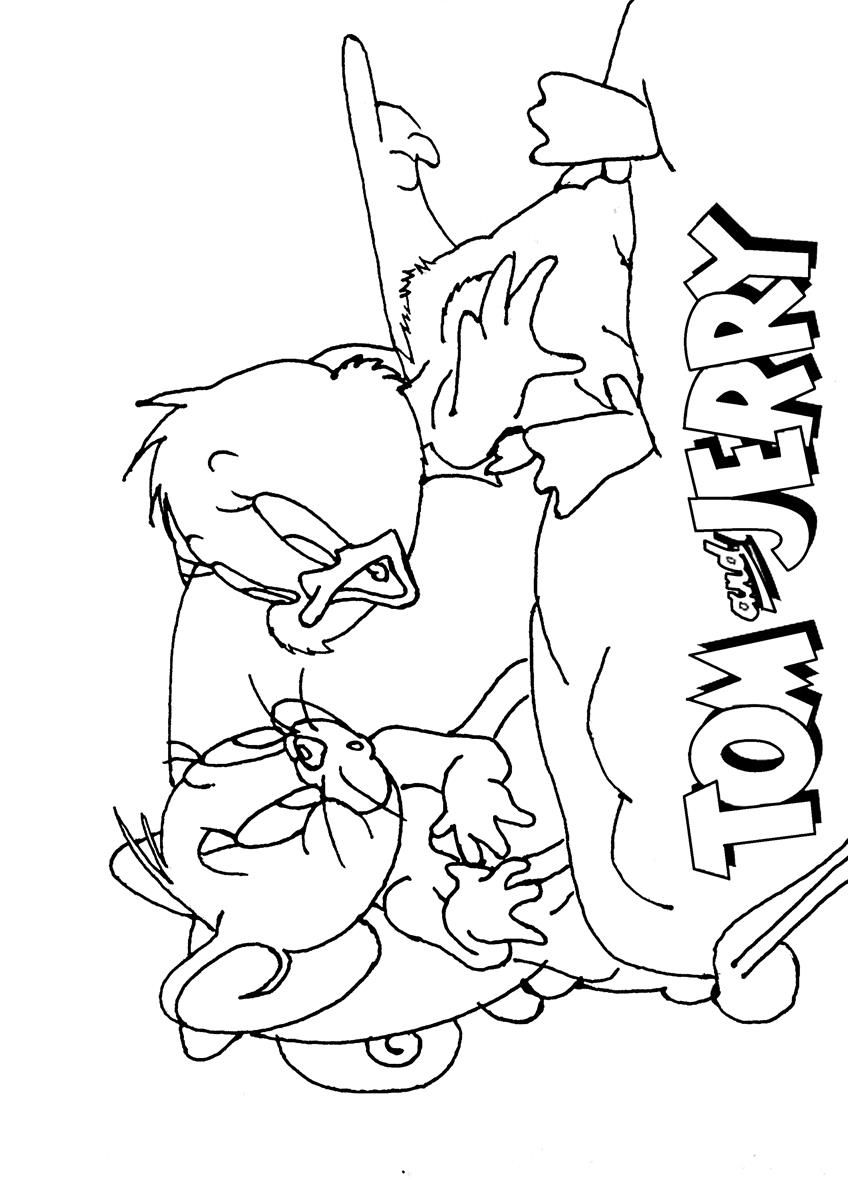 Tom And Jerry Show Colouring Pages Clip Art Library
