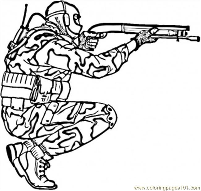Camouflage Coloring Page - Free Military Coloring Pages
