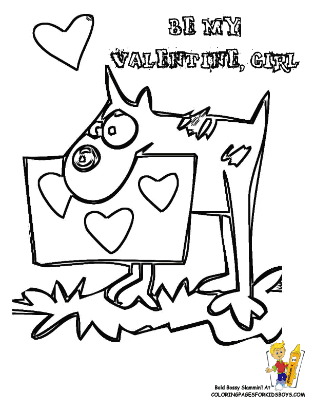 funny valentines day coloring pages - Clip Art Library