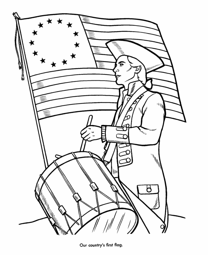 American Revolution Coloring Page