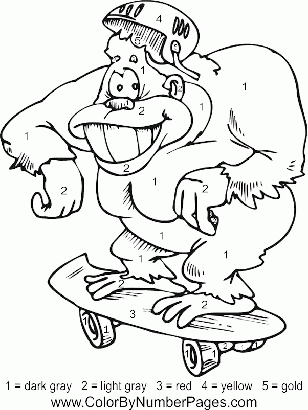 good night gorilla coloring pages