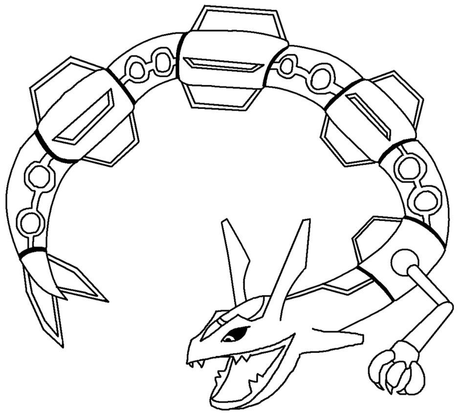 Draw Mega Rayquaza Easy PNG Image  Transparent PNG Free Download on SeekPNG