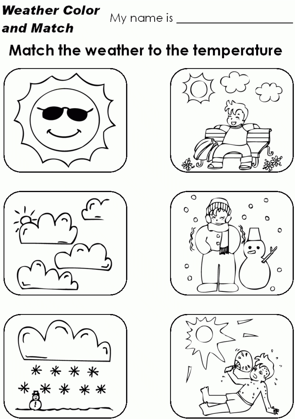 Weather worksheets