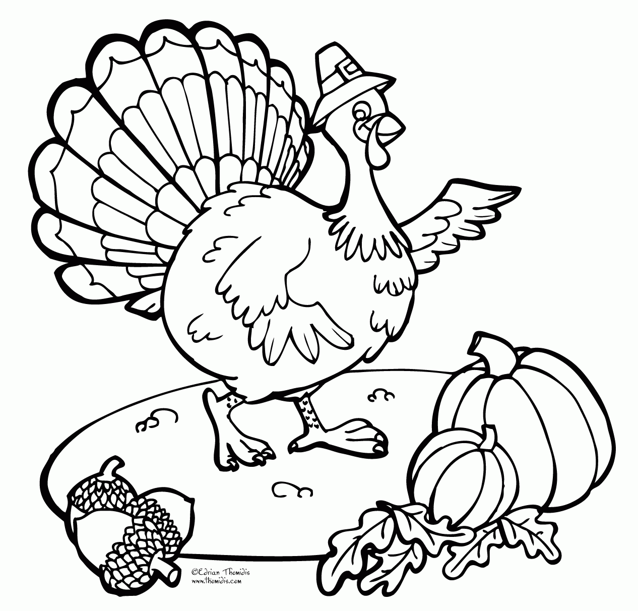 thanksgiving coloring pages for kids - Clip Art Library