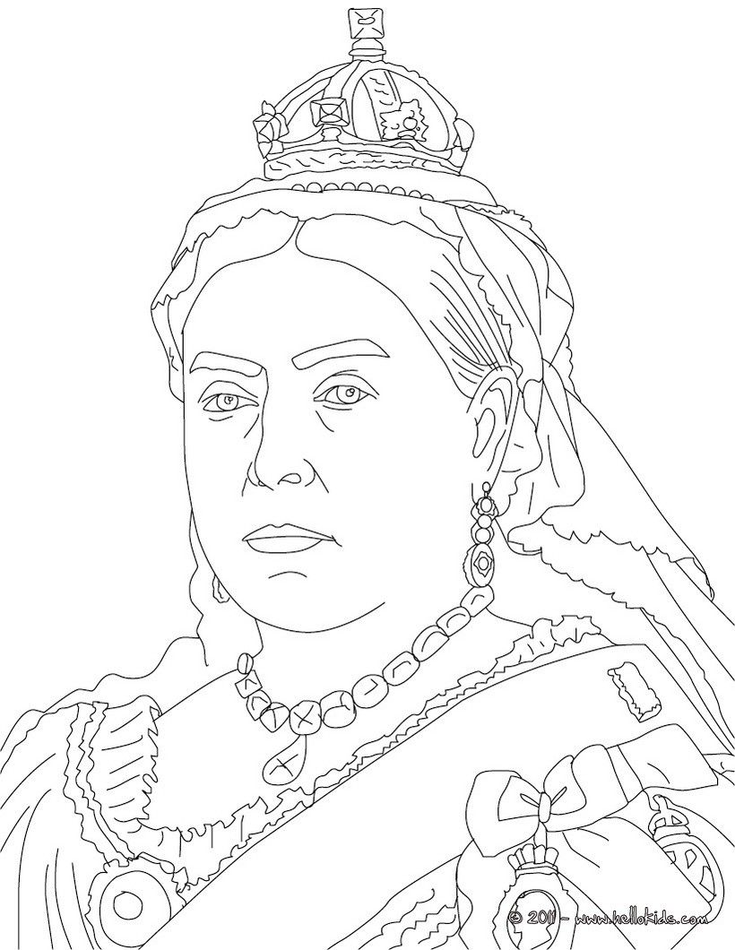 Queen Victoria coloring page | Free Printable Coloring Pages