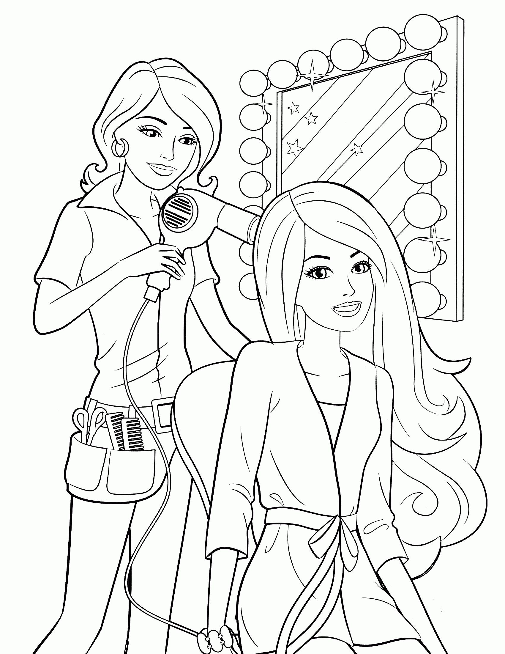 High Quality Printable Barbie Coloring Pages PDF For Endless Fun