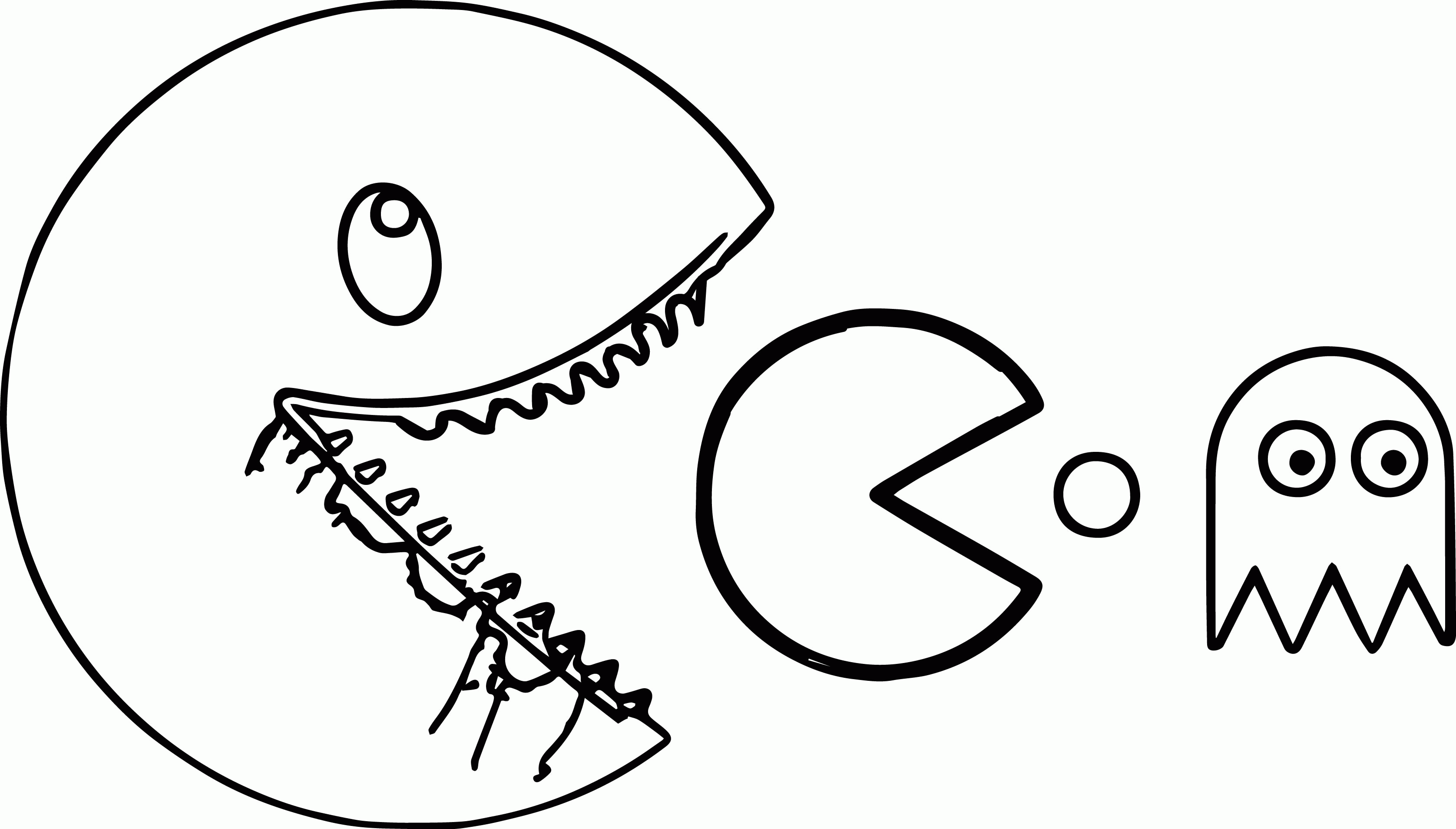 Pac Man Printable Coloring Pages Clip Art Library