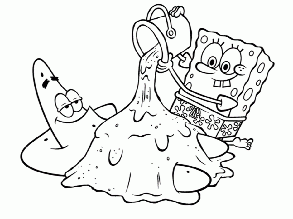 patrick spongebob coloring pages