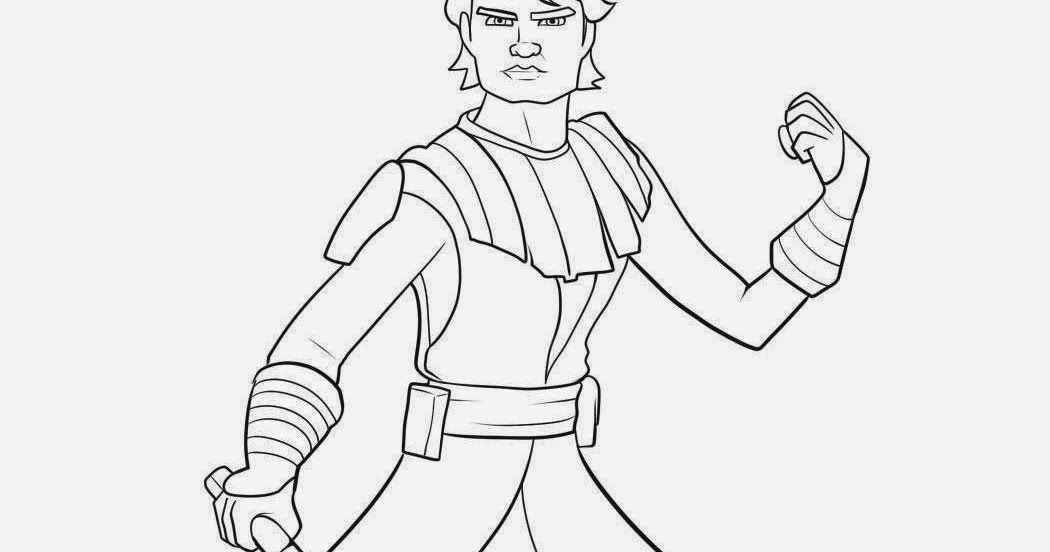 Free Star Wars Coloring Pages Anakin Skywalker for Kids