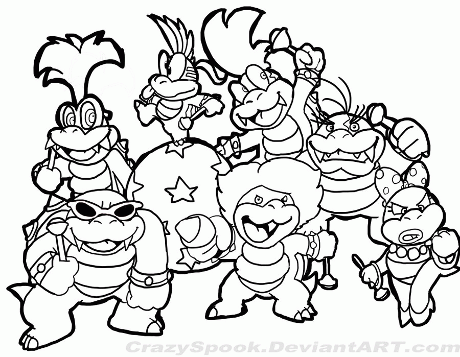 smash brothers characters coloring pages