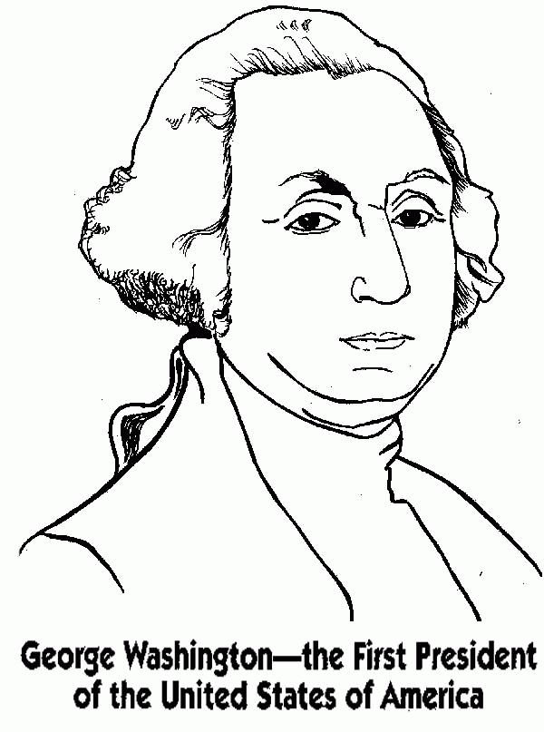 George Washington Simple Drawing - Clip Art Library