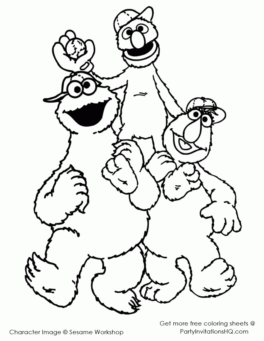 Cookie Monster | Coloring Pages for Kids and for Adults