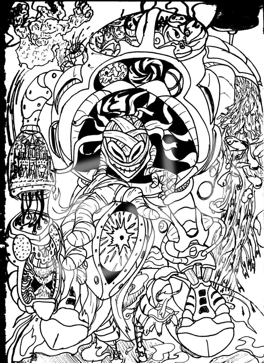 Stoner Coloring Book: 50+ Trippy Psychedelic Coloring Pages for Adults, 420  Weed