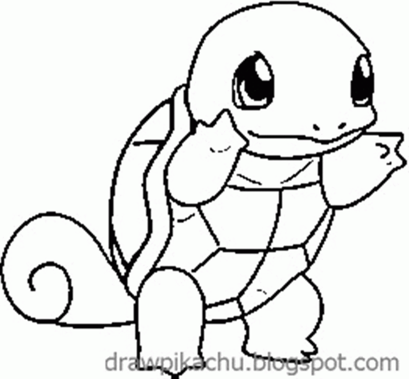 Free Squirtle Coloring Page, Download Free Squirtle Coloring Page png