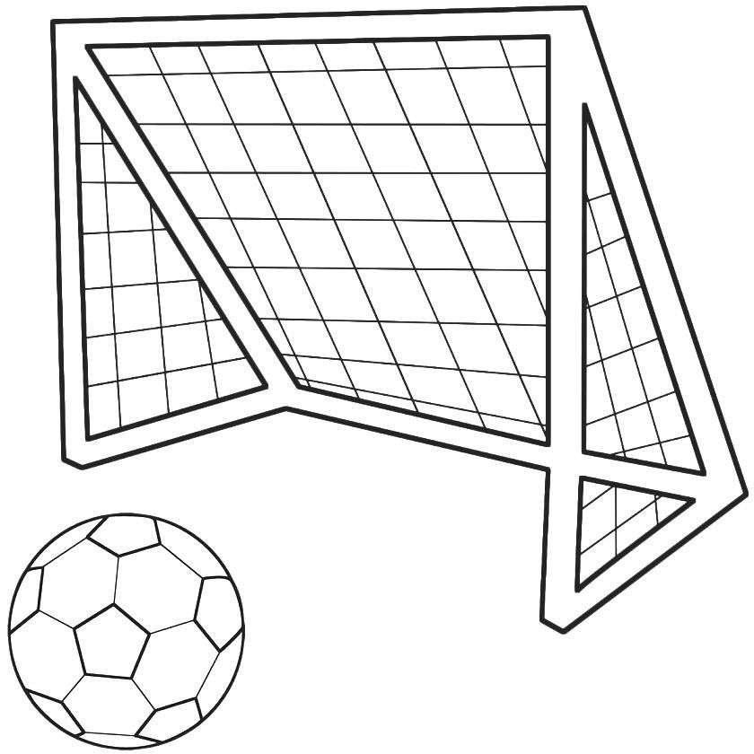 soccer goal drawing easy  Clip Art Library