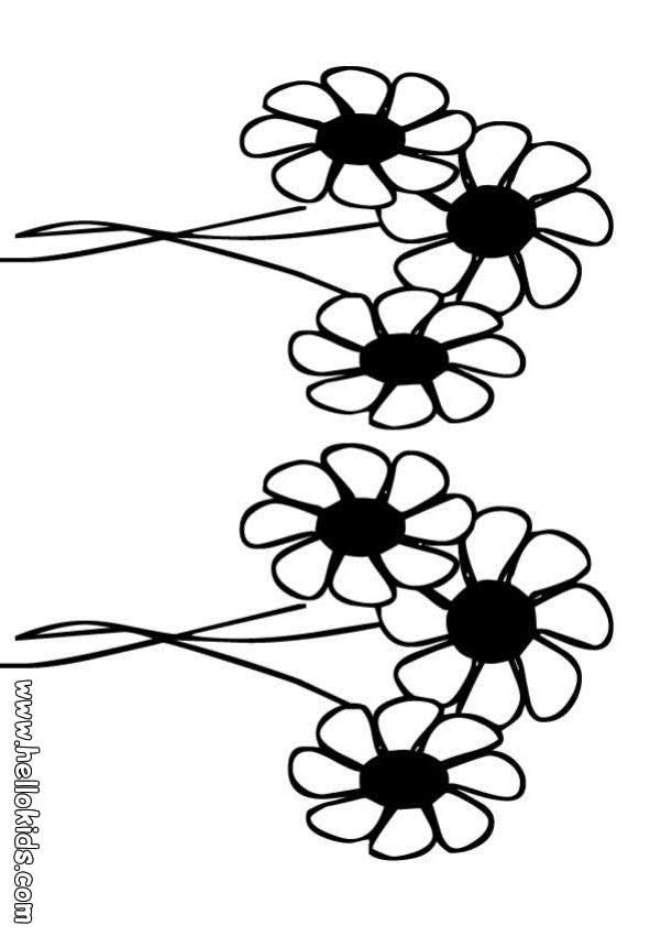 Daisy flower printable template Mike Folkerth 