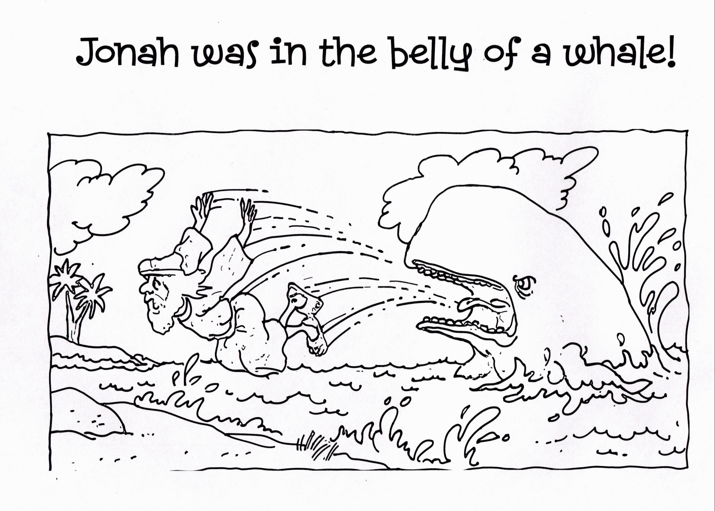 Bible Jonah Coloring Page Clip Art Library